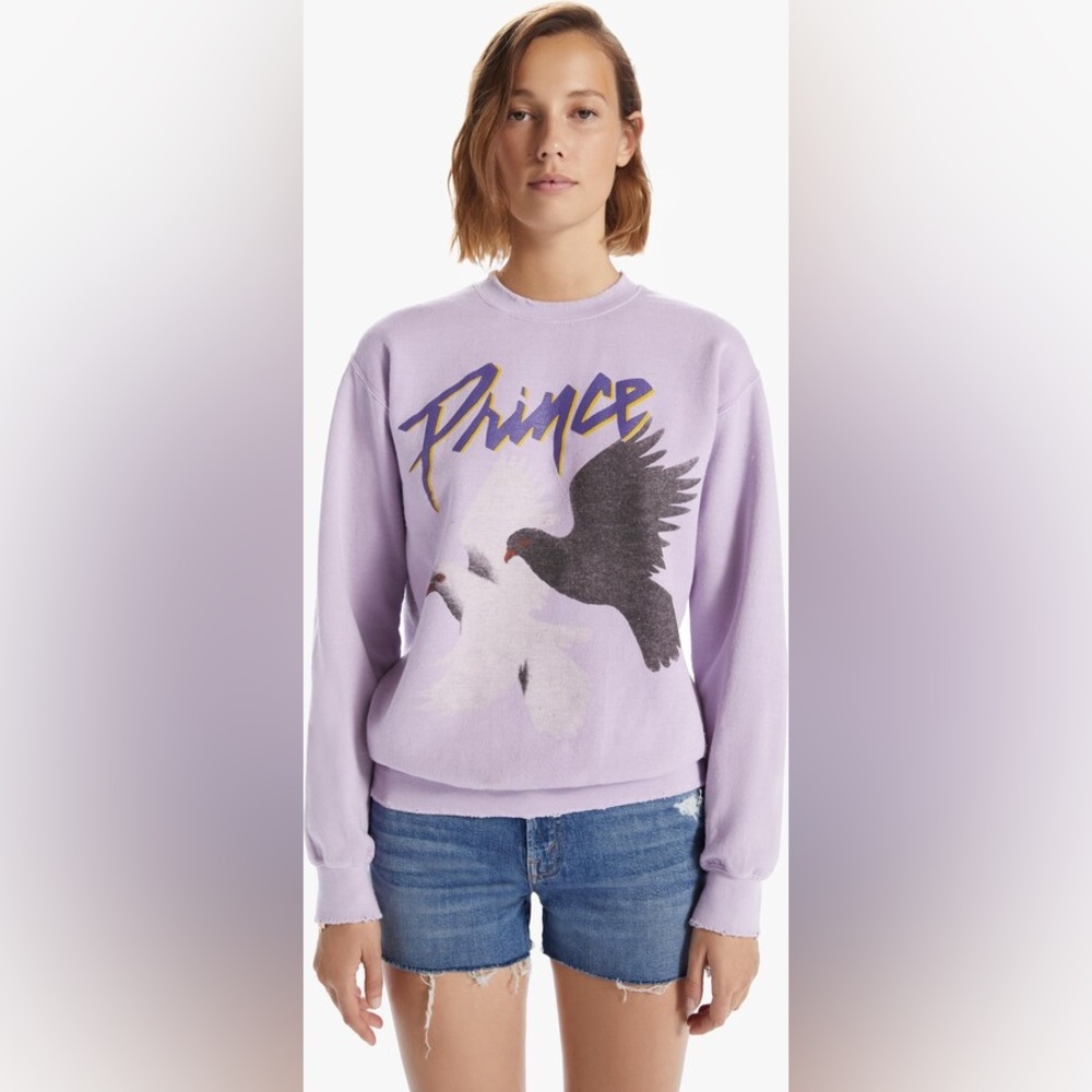 MadeWorn Prince 1984 Vintage Crewneck Sweatshirt in Purple